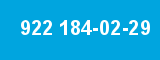 922 184-02-29